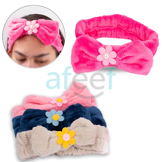 Picture of FLOWER PLUSH ELASTIC HEADBAND ASSORTED COLORS (HA07)