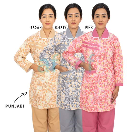 Picture of Domestic Worker Uniform Krab Punjabi  (L-C-HL-226K)  